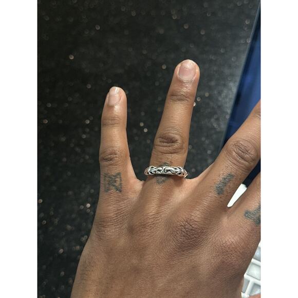 Chrome hearts cross scroll ring